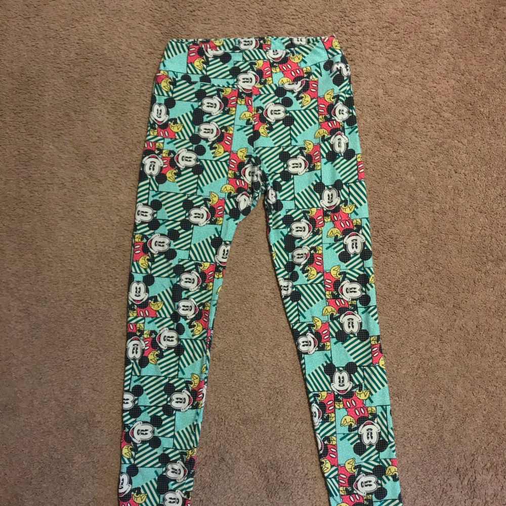LuLaRoe Mickey Mouse Butter Soft Leggings - Picture 3 of 3